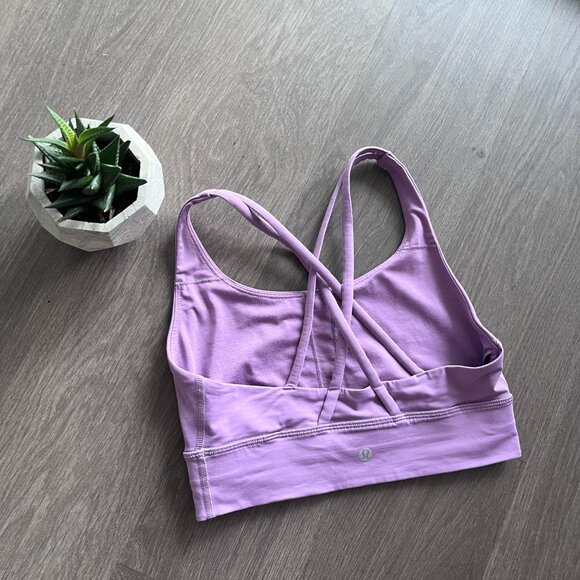 Lululemon Lilac Light Support Sports Bra - Picture 5 of 9